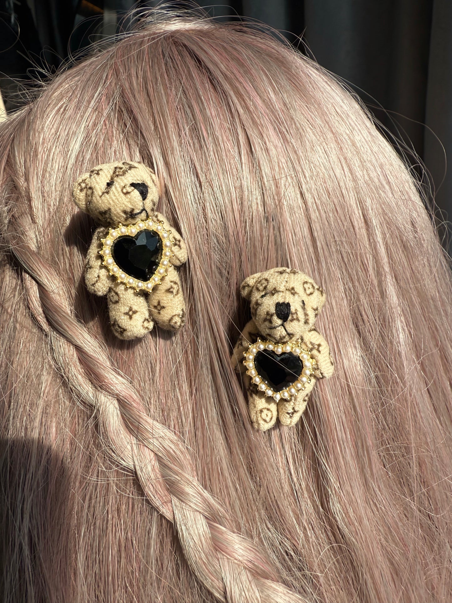 Handmade Bear Clip Set