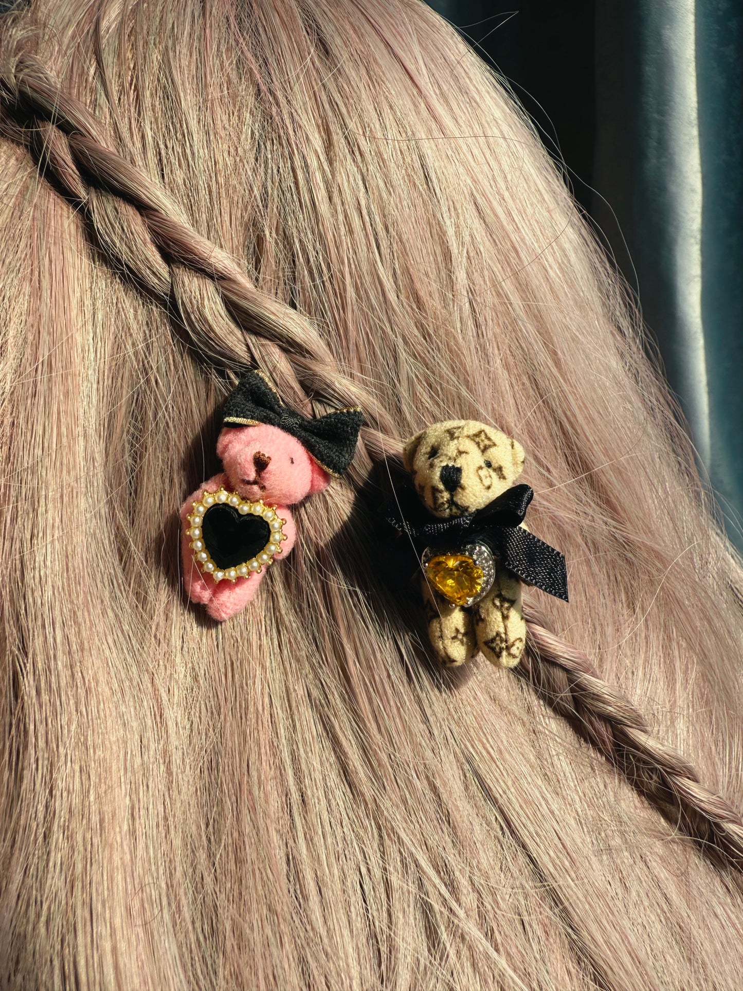 Handmade Bear Clip Set