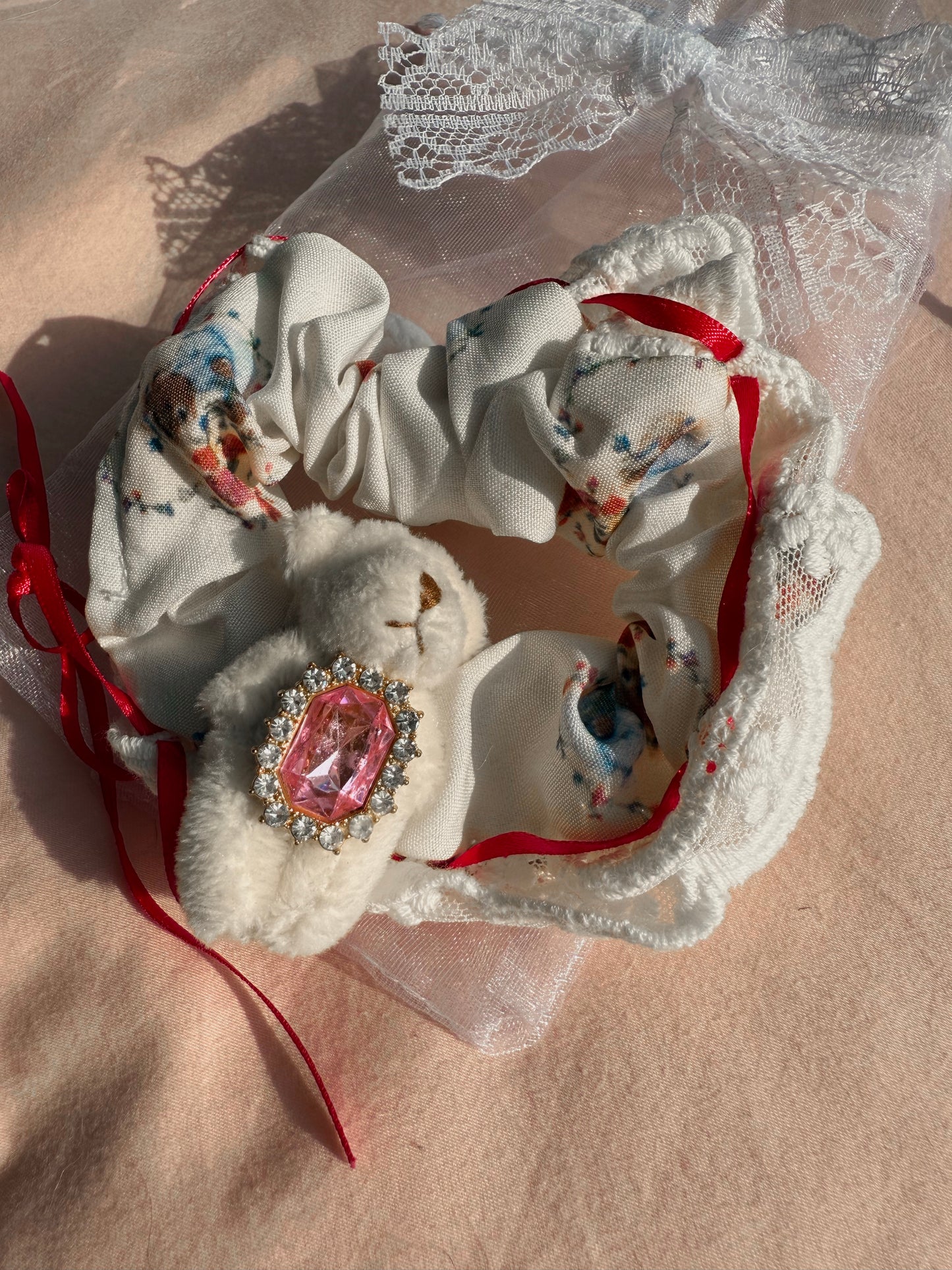 Handmade Bear Scrunchies