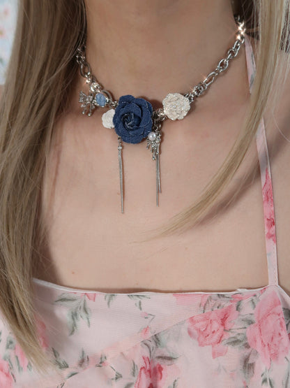 Sweet Heart Crush Camellia Choker