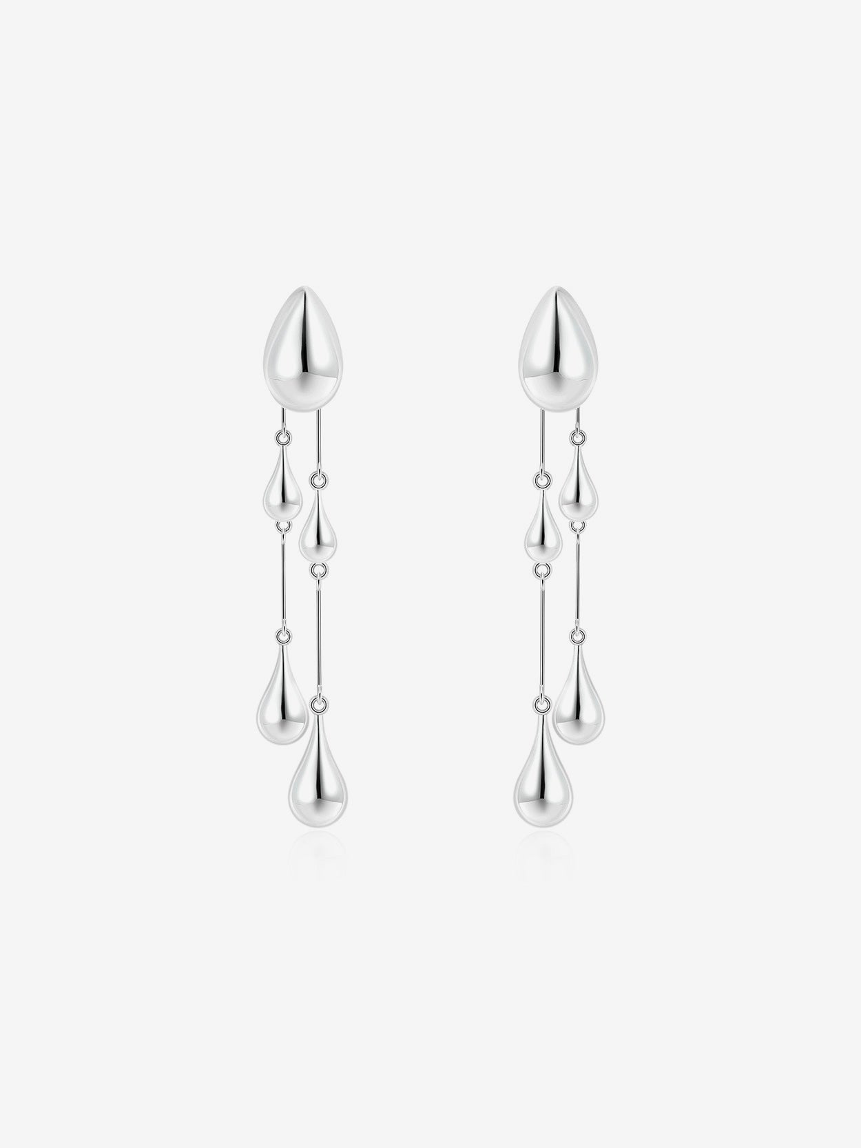 Silver Teardrop Earrings