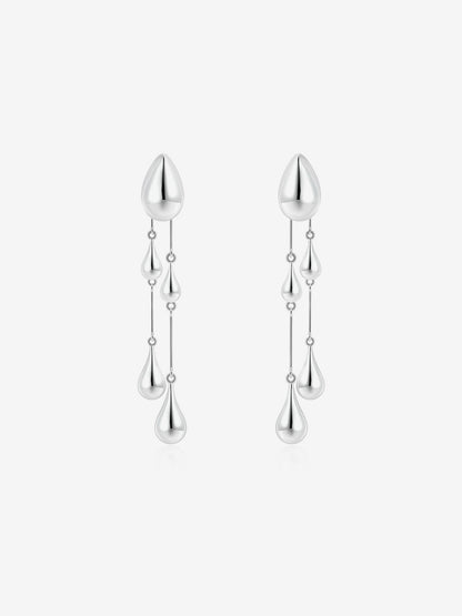 Silver Teardrop Earrings