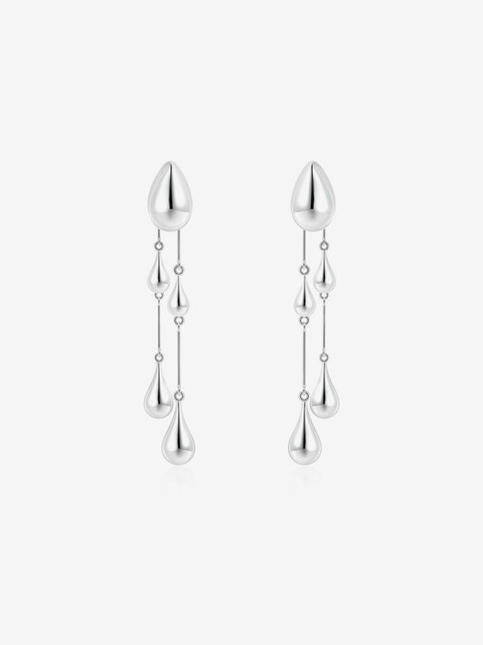 Silver Teardrop Earrings