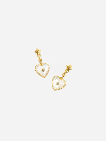 Heart Shell Earrings