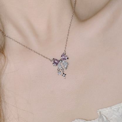 Sparkle Bow Necklace