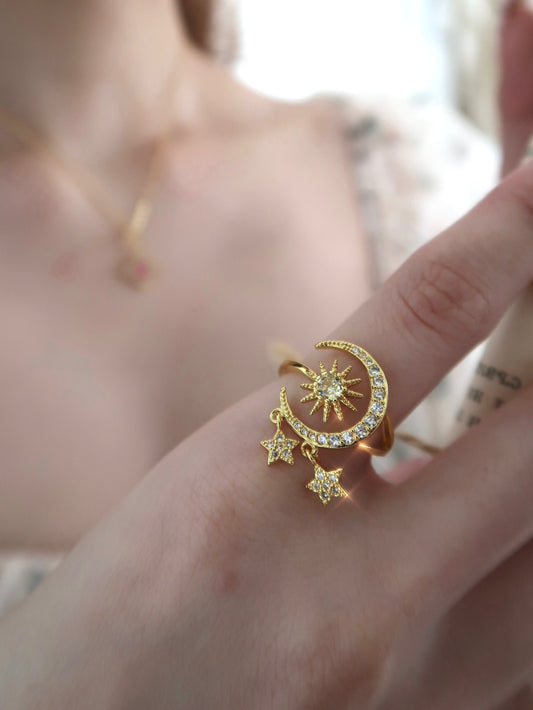 Sun, Moon & Stars Ring