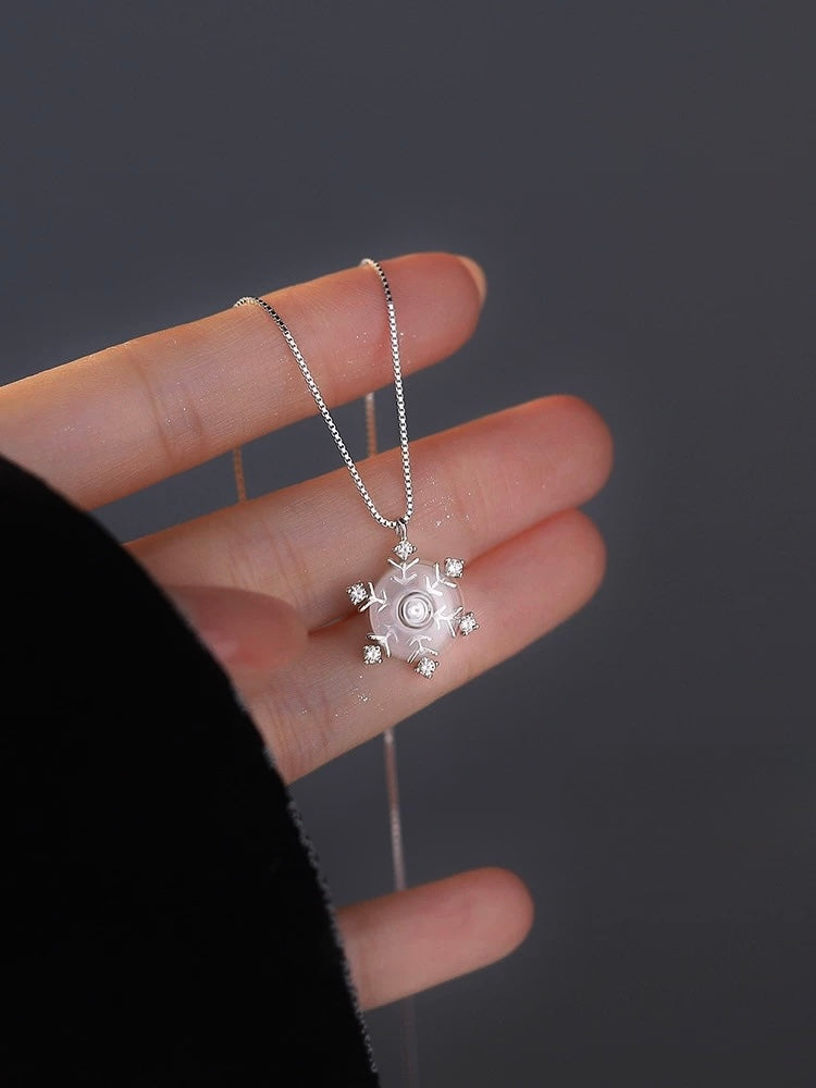 Dancing Snowflake Necklace