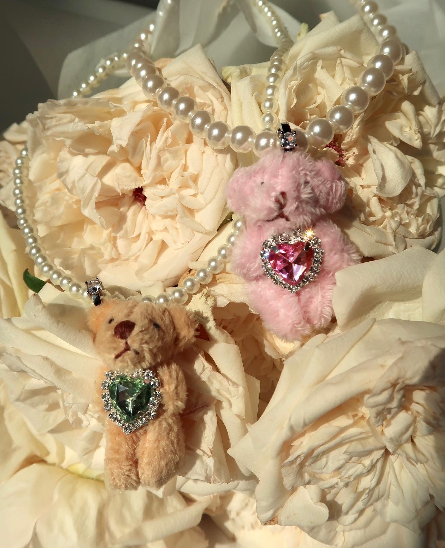 Very Beary Pearl Necklace