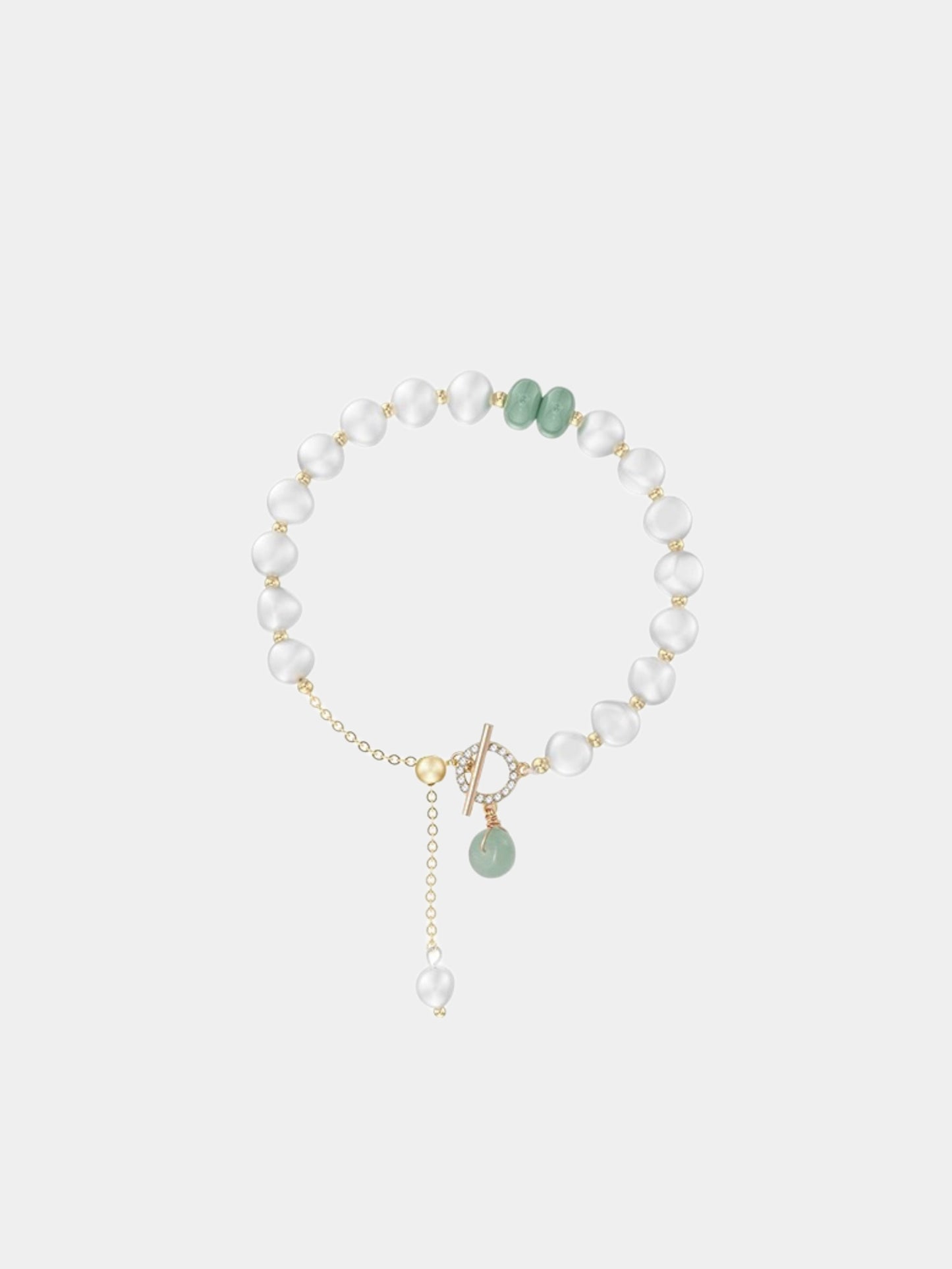 Jade Freshwater Pearl Bracelet