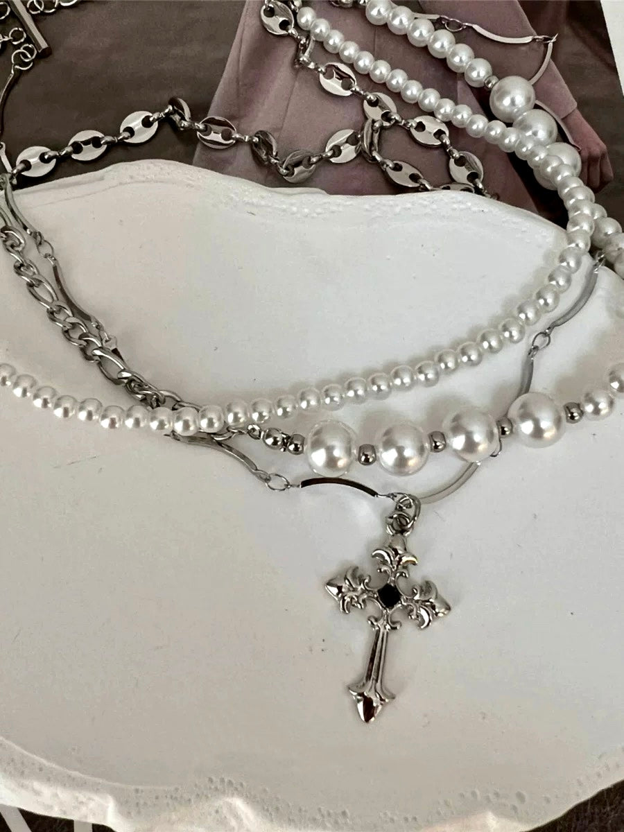 Be Forgiven Cross Layered Necklace