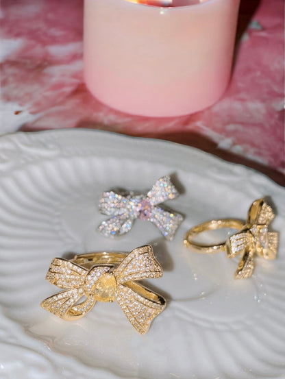 Diamond Bow Ring