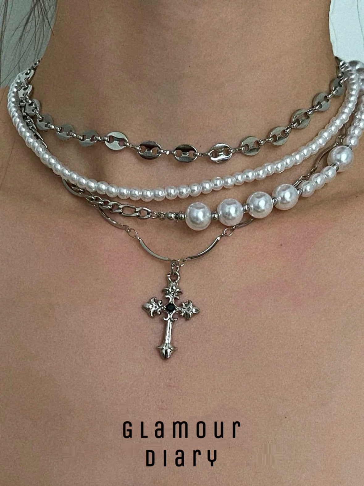 Be Forgiven Cross Layered Necklace