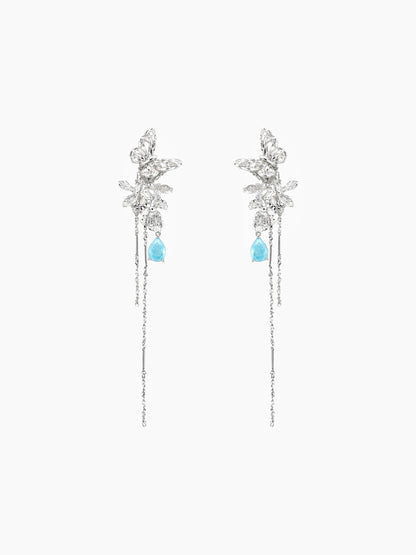 Ice Age Silver Butterflies Earrings