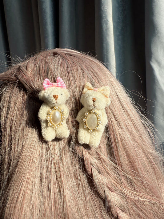 Bear Hair Clip Set🎀