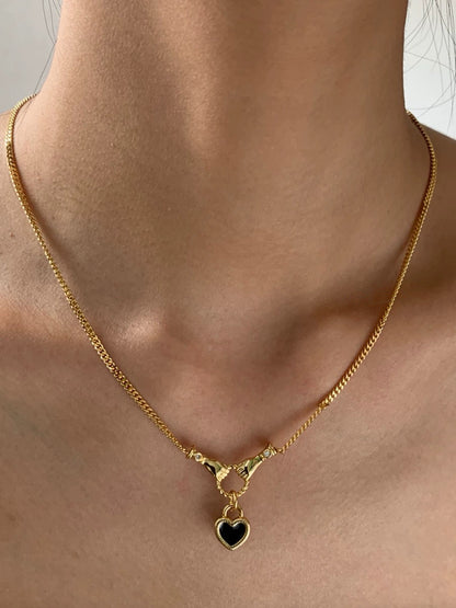 18K Real Gold Plated Hold My Heart Necklace