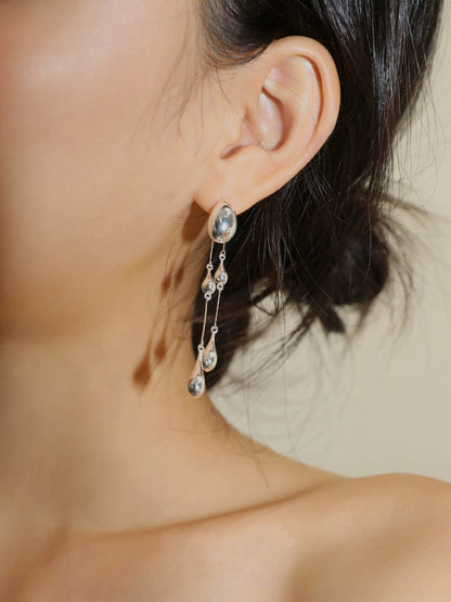 Silver Teardrop Earrings