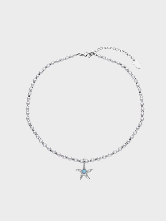 Blue Opal Seastar Necklace