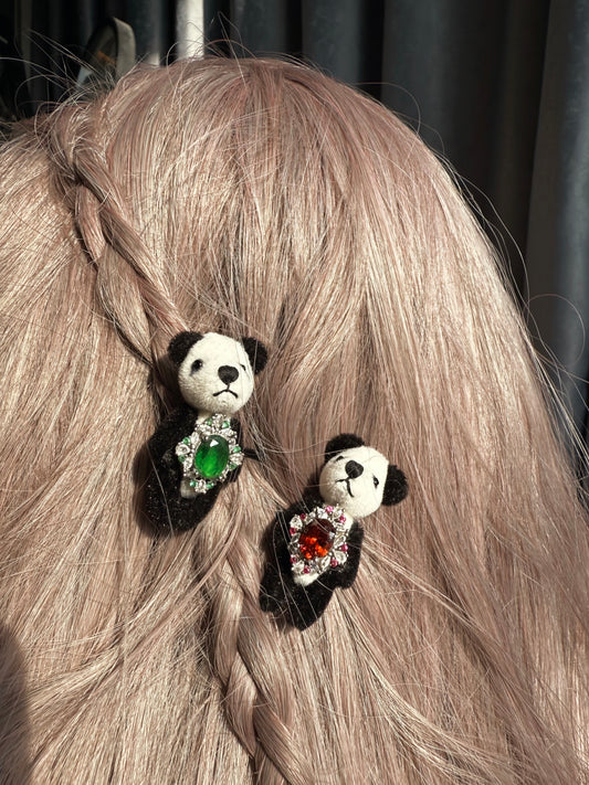 Panda Hair Pins