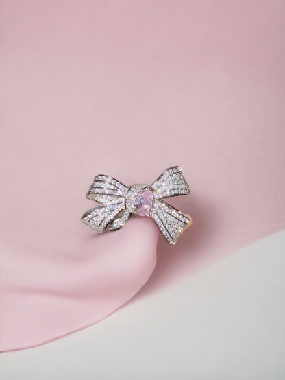 Diamond Bow Ring (Gold)