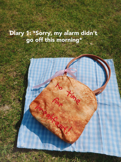 No Time For Breakfast Bag