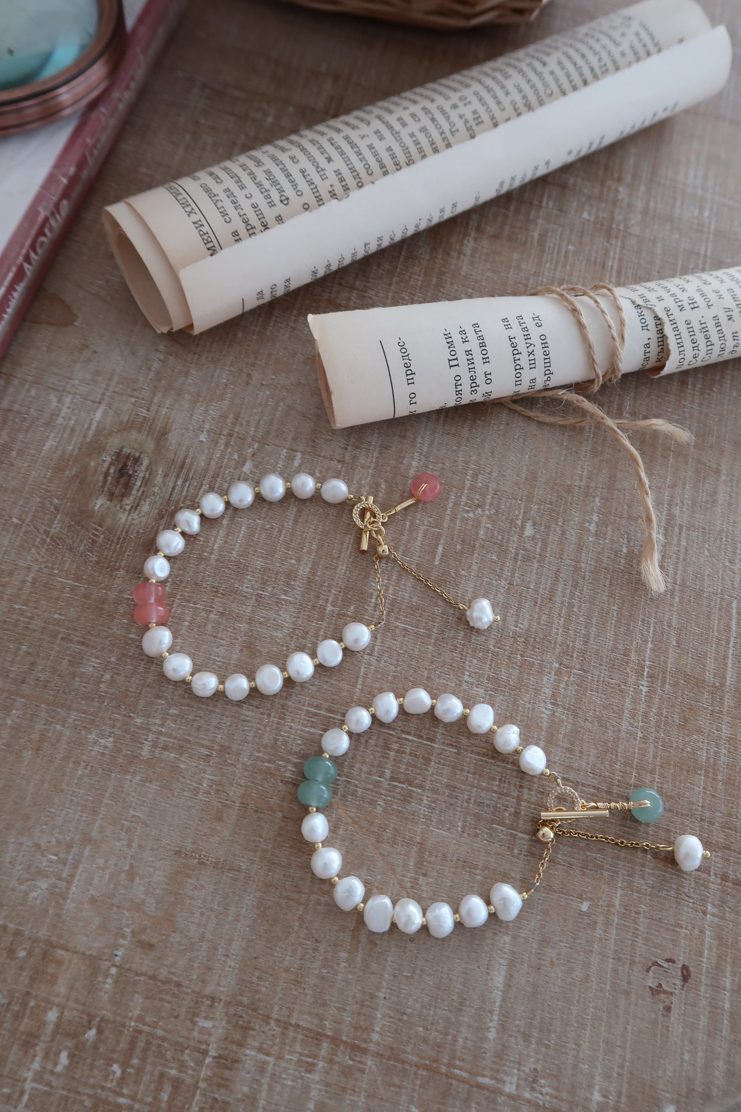 Jade Freshwater Pearl Bracelet