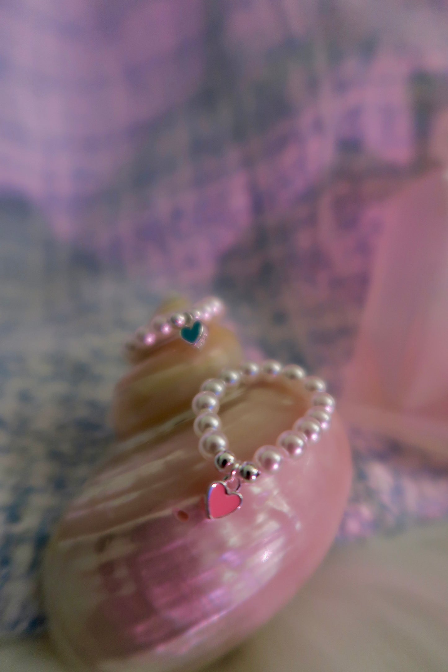 925 Heart Pearl Ring