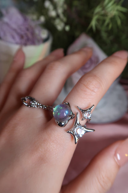 Starry Night 3 in 1 Gemstones Ring