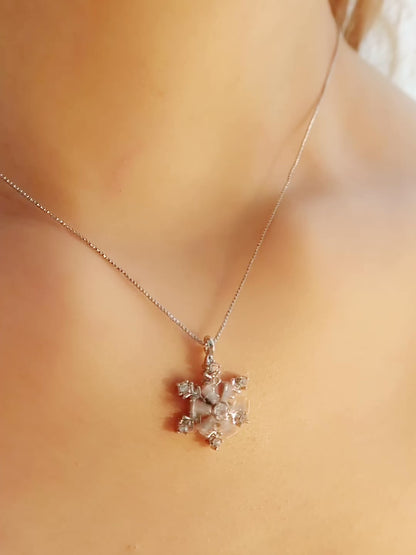 Dancing Snowflake Necklace